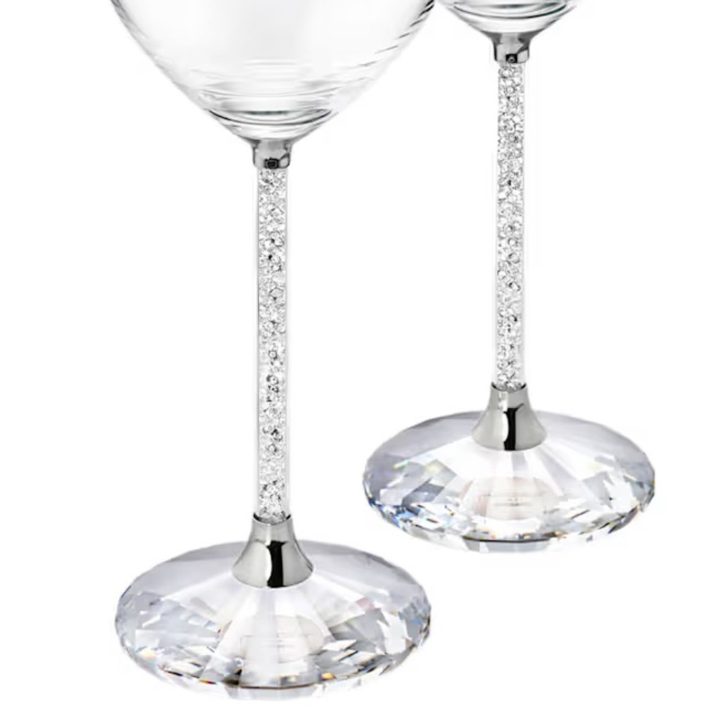 Swarovski Crystalline Wine Glasses. Set of 2